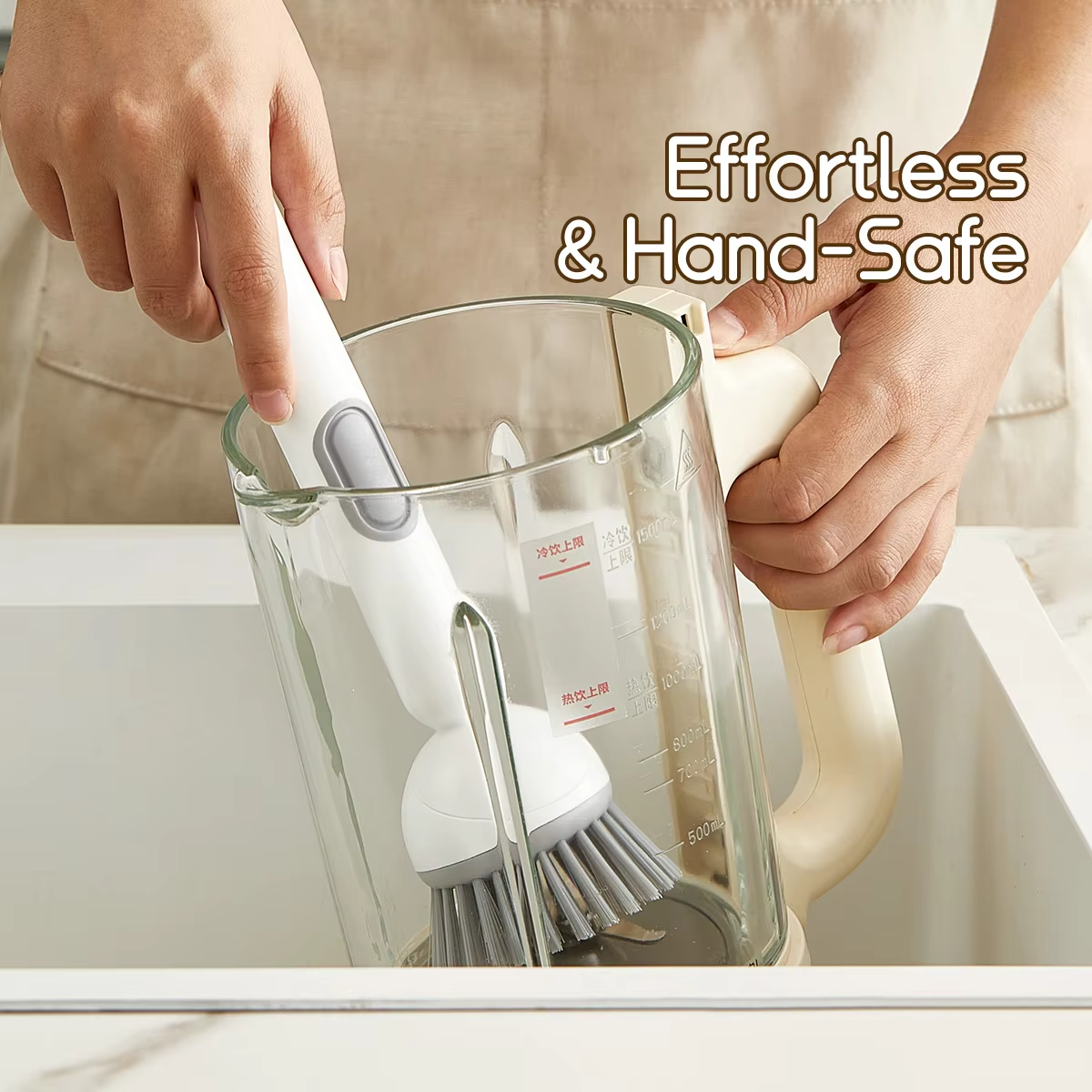 Soap-Dispensing Dish Brush