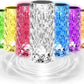 16-Color Rechargeable Rose Crystal Lamp with Remote