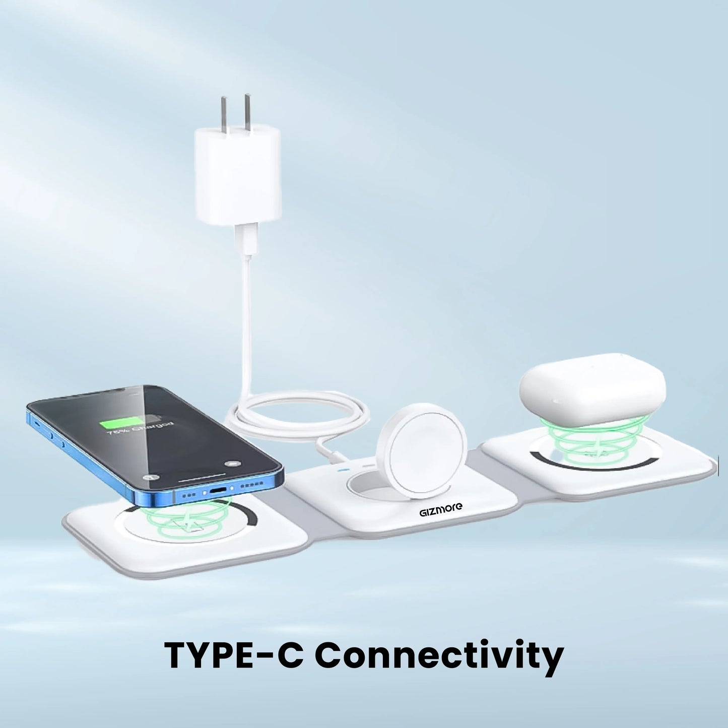 3-in-1 Foldable 15W Magnetic Wireless Charging Station