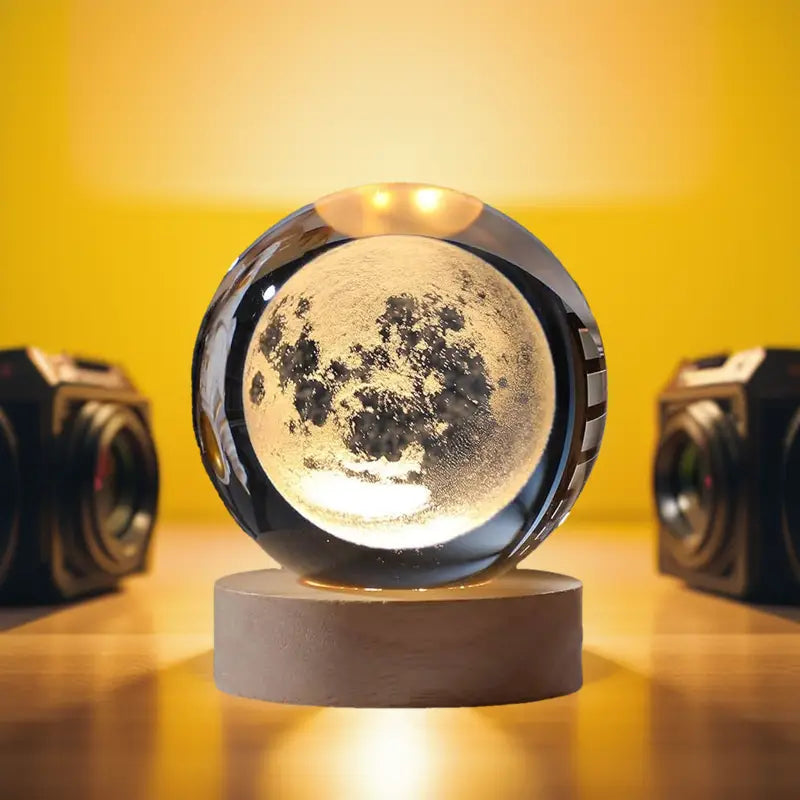 3D Saturn Crystal Ball LED Night Lamp