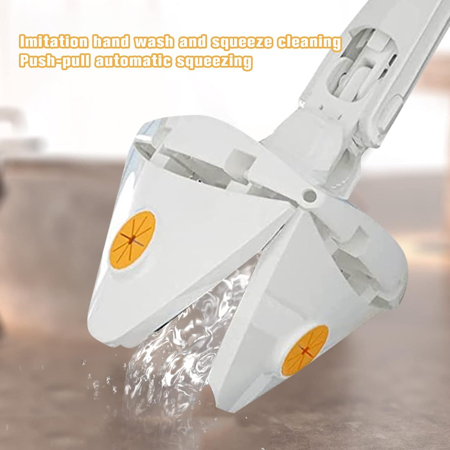 Triangle Microfiber Self-Wringing Floor Mop