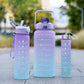 3-Piece Motivational Water Bottle Set