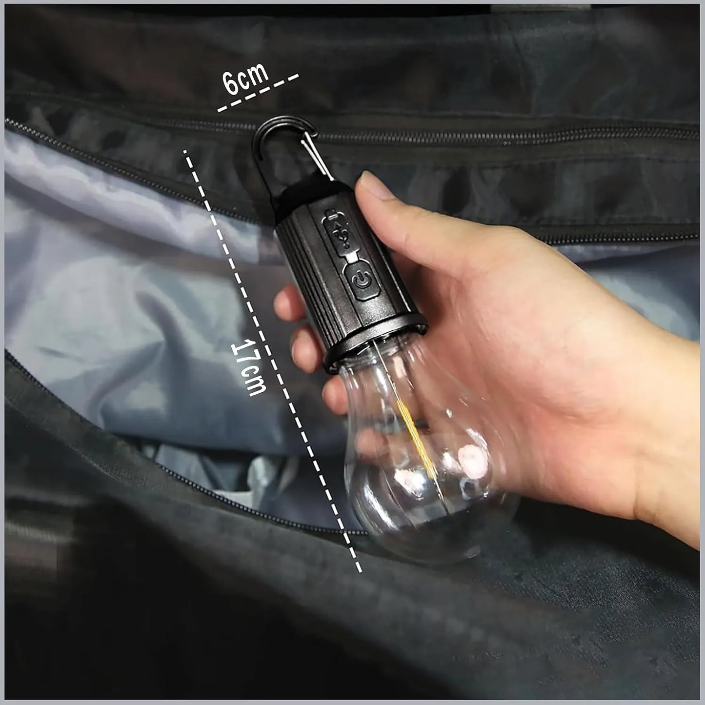 T01 Rechargeable 3-Mode Camping Bulb with Type-C Charging