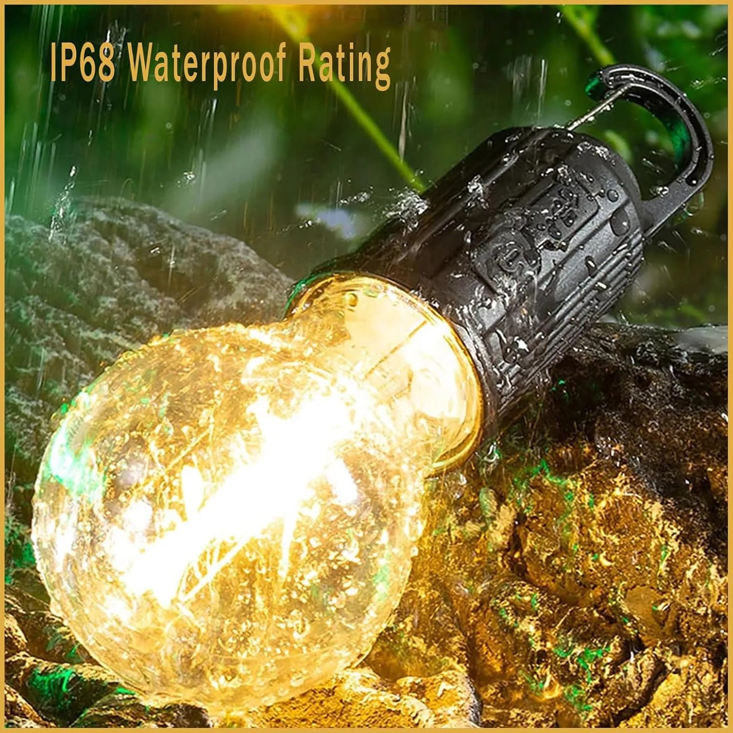 T01 Rechargeable 3-Mode Camping Bulb with Type-C Charging