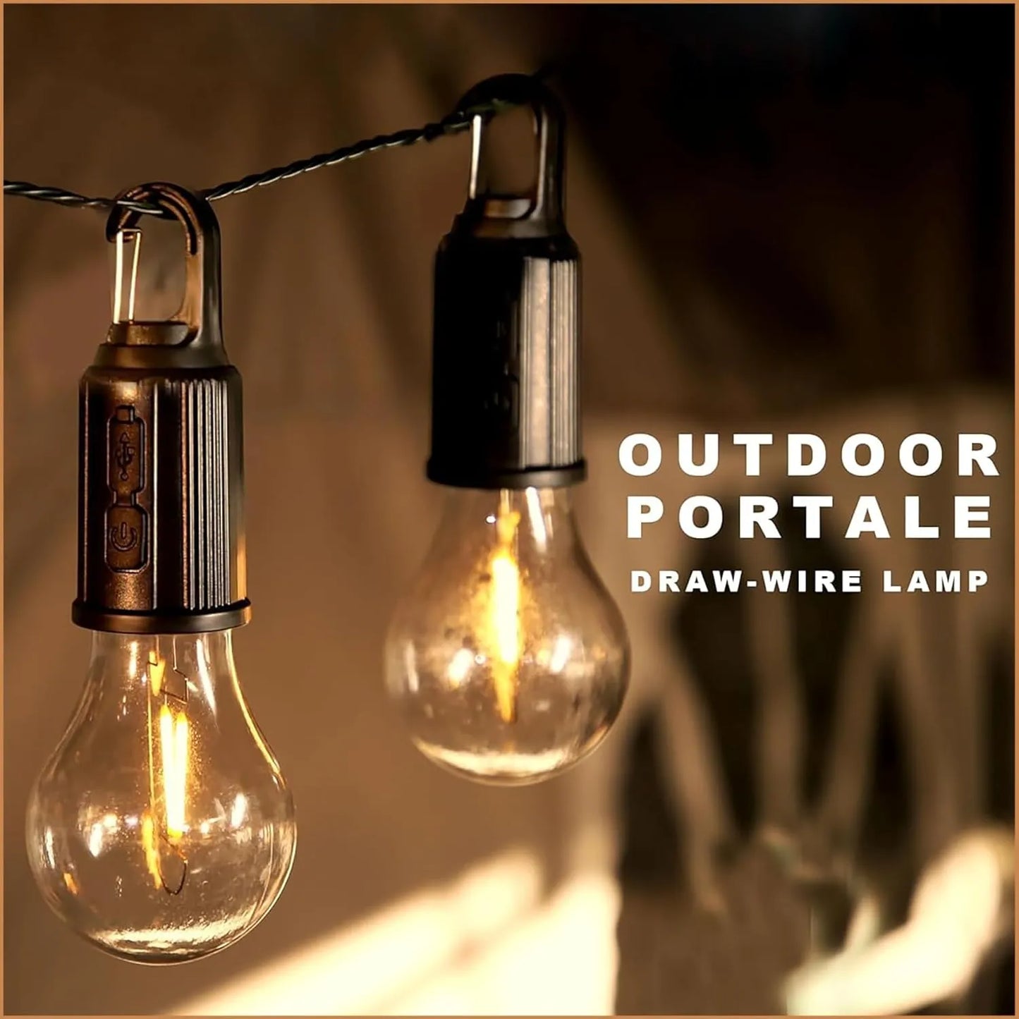 T01 Rechargeable 3-Mode Camping Bulb with Type-C Charging