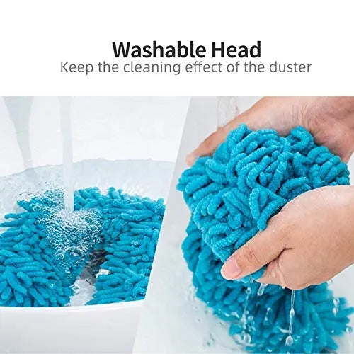 Flexible Micro Fiber Duster With Stainless Steel Handle
