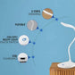 3-Level Dimmable Touch-Control LED Desk Lamp