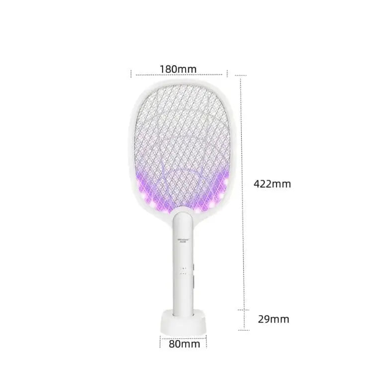 USB Rechargeable Mosquito Racket with Charging Stand