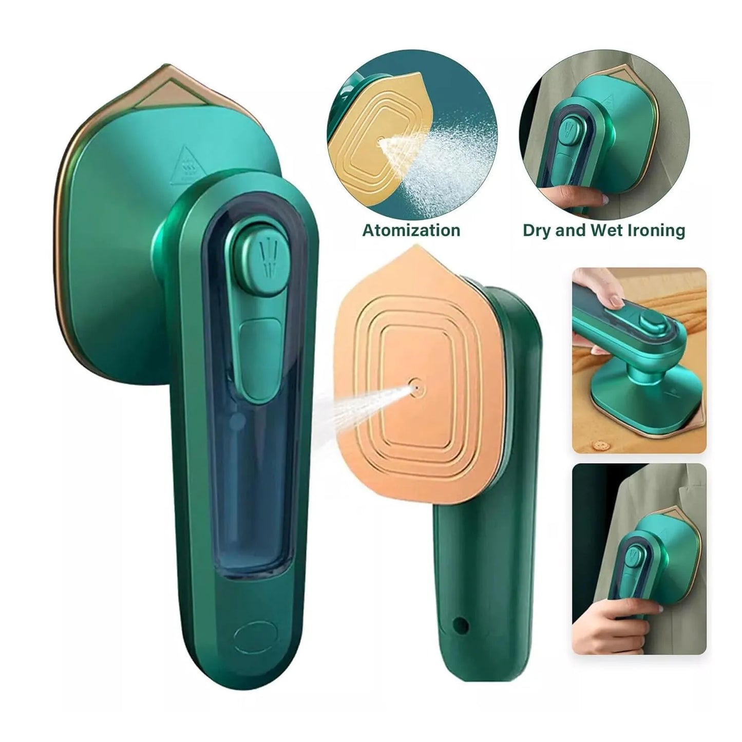 Portable Micro Steam Iron & Handheld Garment Steamer