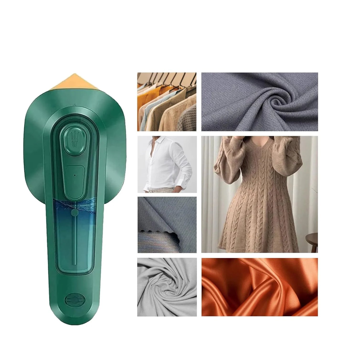 Portable Micro Steam Iron & Handheld Garment Steamer