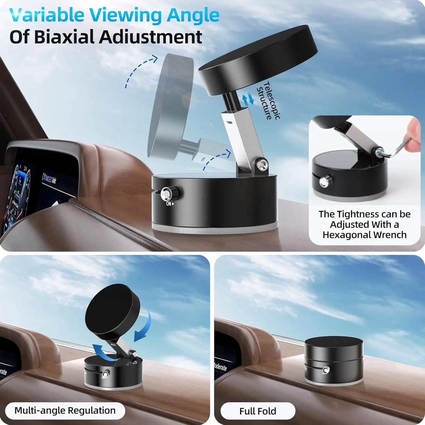 Double-Sided Vacuum Magnetic Phone Holder