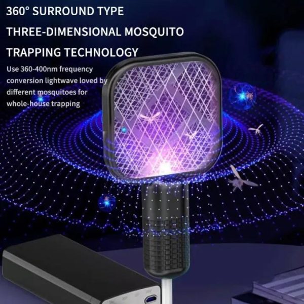 Portable USB Bug Zapper Racket UV Light Mosquito Killer Pakistan