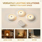 Pack of 3 Wireless LED Tap Lights with Remote