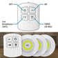 Pack of 3 Wireless LED Tap Lights with Remote