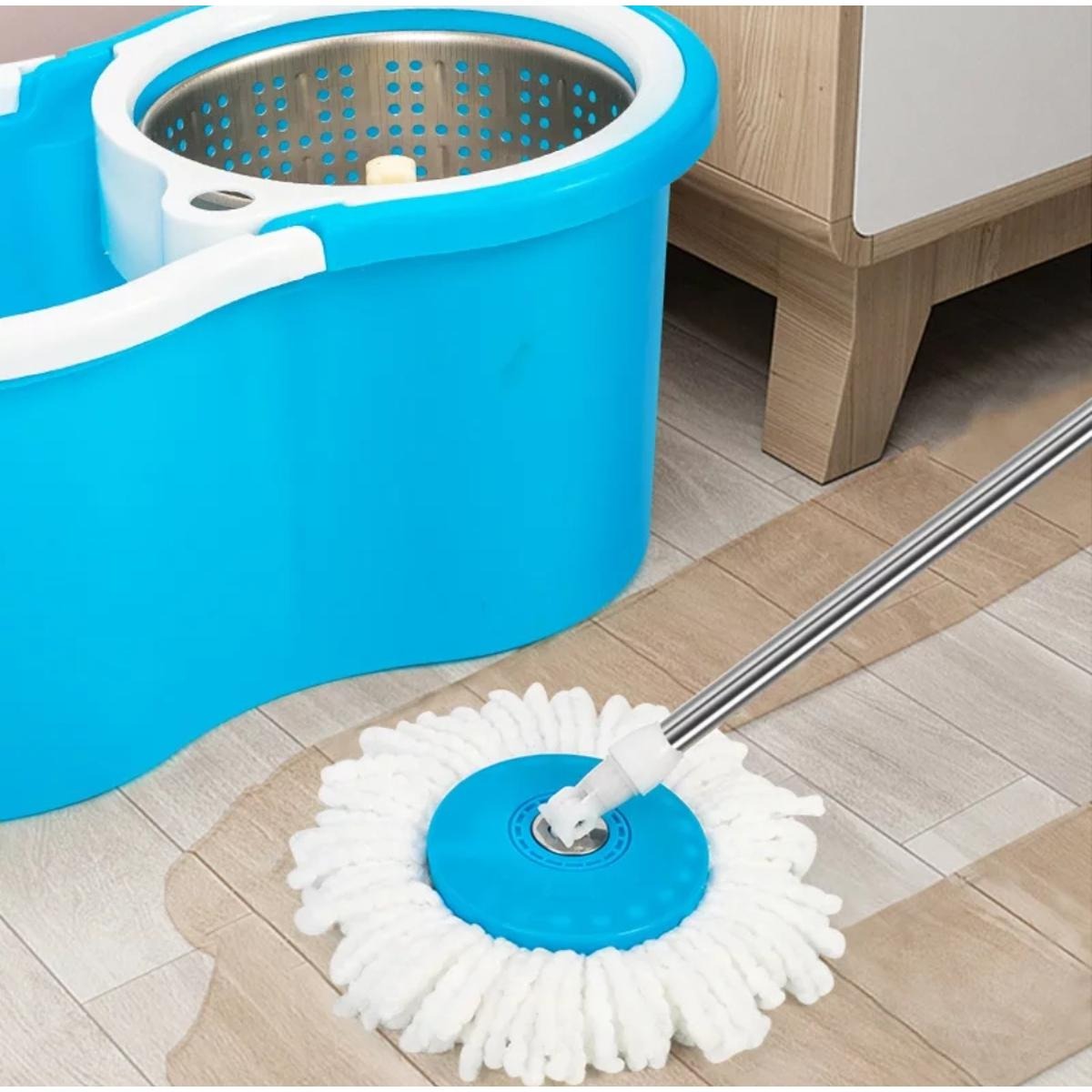 360 Spin Mop Set with Steel Bucket