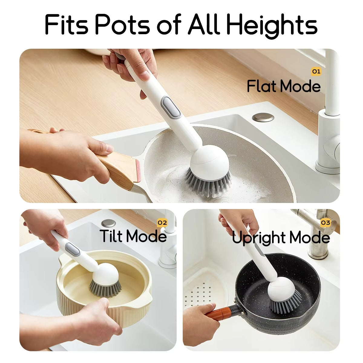 Soap-Dispensing Dish Brush