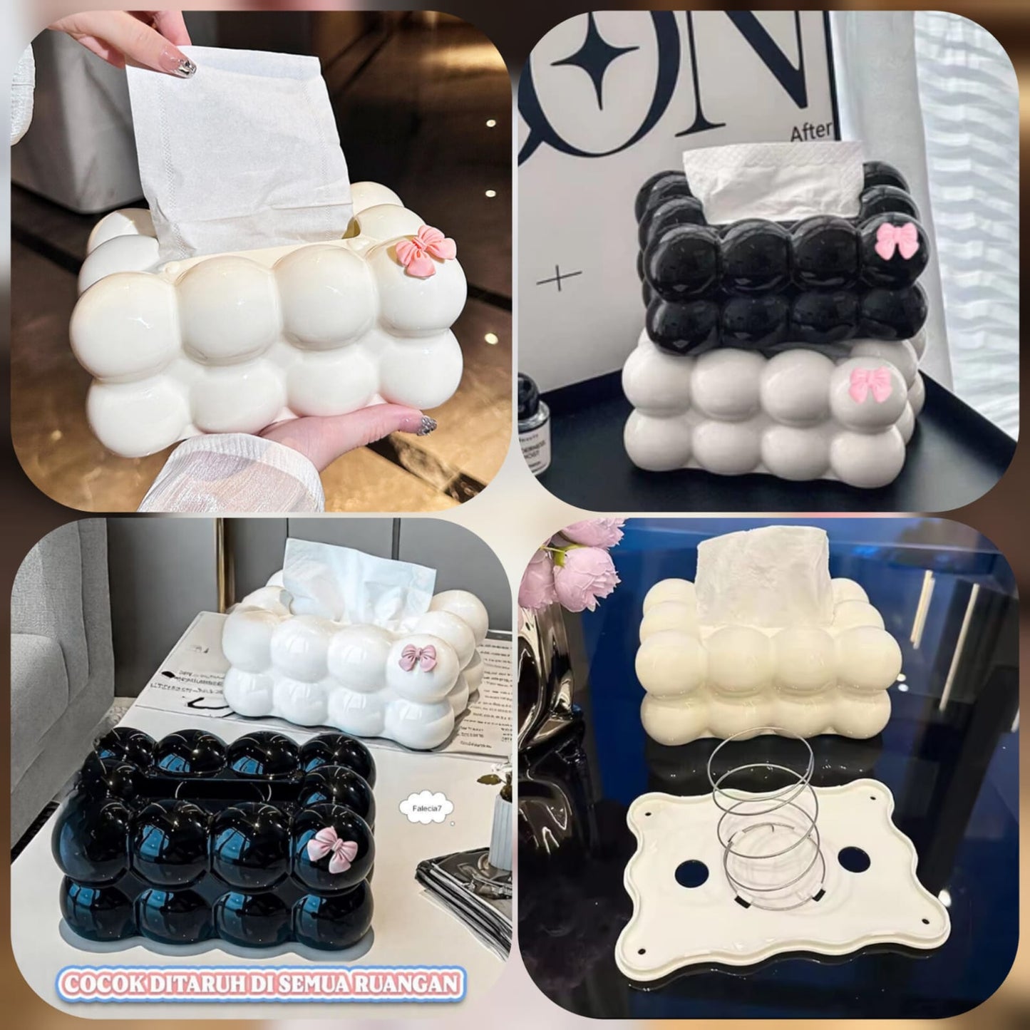 Bubble-Shaped Modern Tissue Box Holder