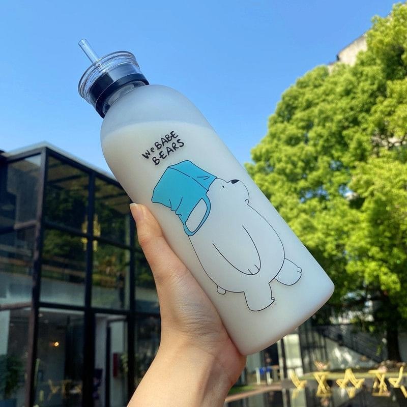 1000ml Cartoon Bear Water Bottle