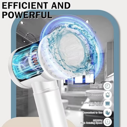 Wireless Rechargeable Magic Cleaning Brush Spin Scrubber Pakistan