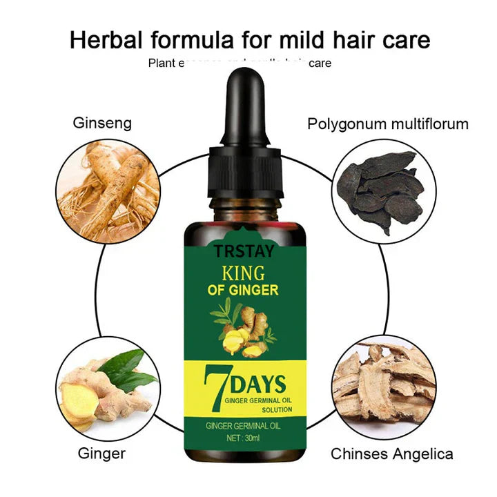 7 Day Ginger Germinal Oil Hair Growth Nutrient Solution Pakistan