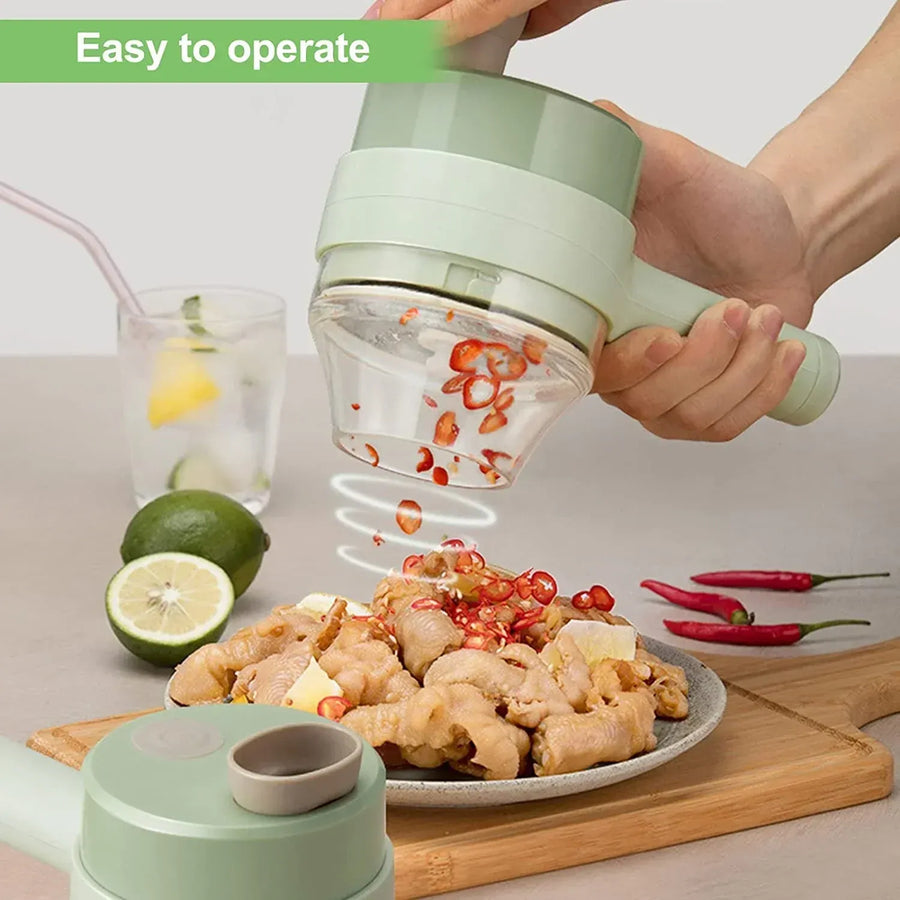 4-in-1 Rechargeable Vegetable Cutter