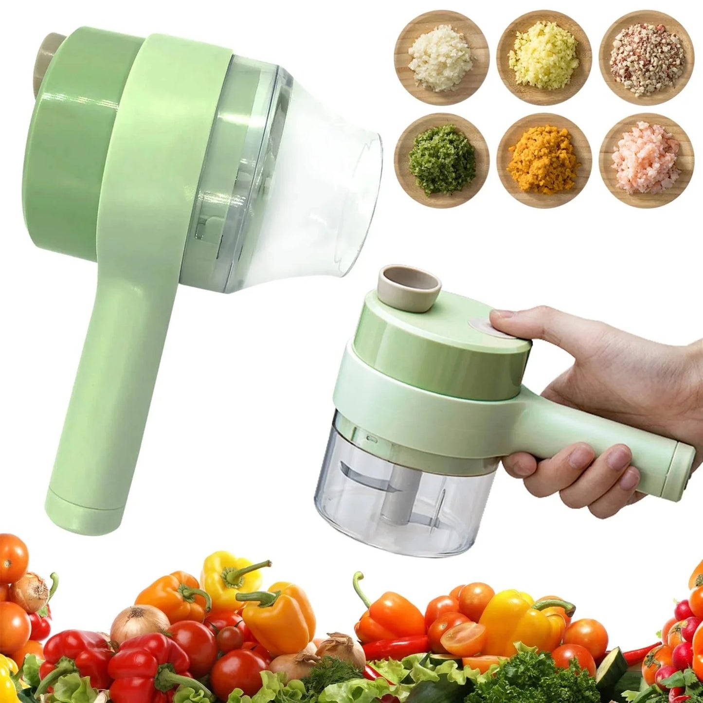4-in-1 Rechargeable Vegetable Cutter