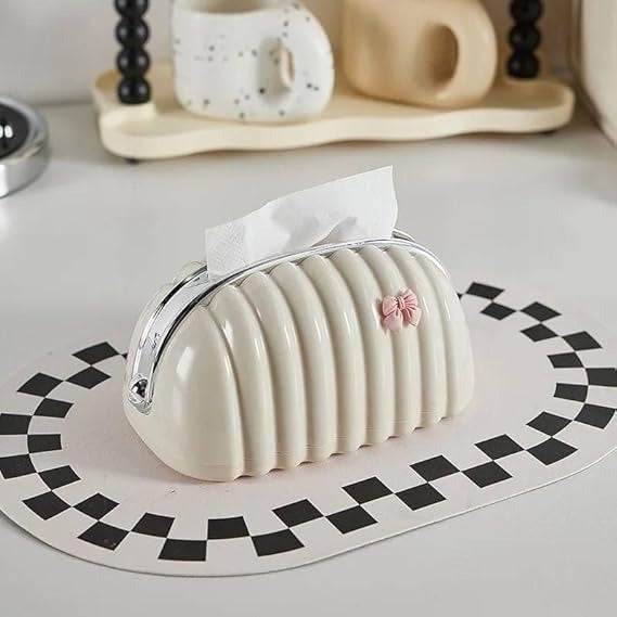Decorative Shell-Shaped Tissue Box Holder